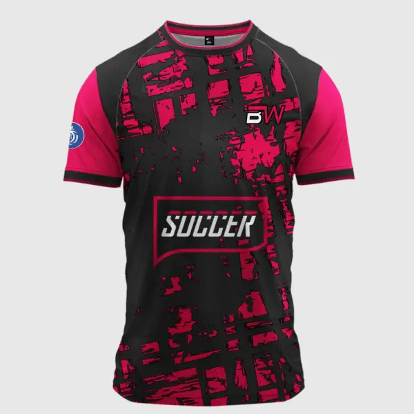 custom soccer jersey front view